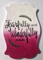 Fearfully and Wonderfully Made Wooden Door Hanger Sign