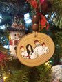 Hand Painted Wood Slice Family Ornament - Custom Christmas Keepsake