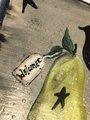 Welcome Pear Crow Prim Hand Painted Sign