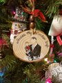 Hand Painted Wood Slice Family Ornament - Custom Christmas Keepsake