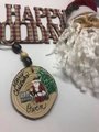Hand Painted Wood Slice Family Ornament - Custom Christmas Keepsake