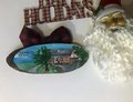 Hand Painted House Portrait Ornament, Custom Wood Slice Keepsake