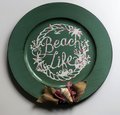 Beach Life Vinyl Charger Plate Decor