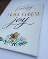 Today I Will Choose Joy Floral Stretched Painted Canvas Decor