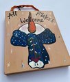 All Flakes Welcome Snowman Wood Sign Shelf Sitter