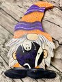 Spooky Gnome Halloween Wood Sign Shelf Sitter