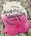 Fearfully and Wonderfully Made Wooden Door Hanger Sign