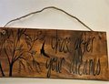 Chase After Your Dreams Wooden Stained and Painted Sign Decor