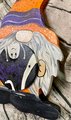 Spooky Gnome Halloween Wood Sign Shelf Sitter