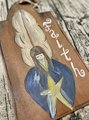 Faith Angel Wooden Prim Painted Sign