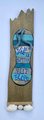 Life is Better in Flip Flops Wooden Painted Sign with Seashells