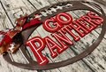 Go Highschool Football Shape Cutout Wood Door Hanger Decor