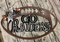 Go Football Door Hanger – School Spirit Front Door Sign – Game Day Team Décor – Fan Gift