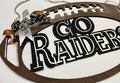 Go Football Door Hanger – School Spirit Front Door Sign – Game Day Team Décor – Fan Gift