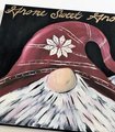 Gnome Sweet Gnome Hand painted Holiday Christmas Wooden Sign Decor