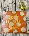 Cream and Orange Polka Dot Holiday Fall Thanksgiving Sign Decor