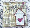 Home Heart Wooden Sign Hanging Decor