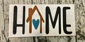 HOME Wooden Shelf Sitter Sign Decor