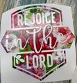 Rejoice in the Lord Custom Decal Laptop Cup Auto Window