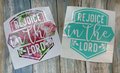Rejoice in the Lord Custom Decal Laptop Cup Auto Window