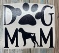 Dog Mom Pit Paw Custom Decal Laptop Cup Auto Window Mirror Locker