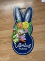 Cottontail Farms Easter Spring Bunny Wooden Door Hanger Sign