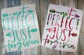 Not Perfect Just Forgiven Custom Decal Laptop Cup Auto Window