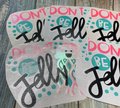 Don't Be Jelly Opal Jellyfish Ocean Vinyl Custom Decal Laptop Cup Auto Window