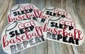 Eat Sleep Baseball Repeat Vinyl Custom Decal Laptop Cup Auto Window