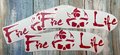 Fire Life Red Vinyl Custom Decal Laptop Cup Auto Window