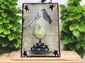 Welcome Pear Crow Prim Hand Painted Sign