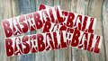 Baseball Word Design Red Vinyl Custom Decal Laptop Cup Auto Window