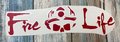 Fire Life Red Vinyl Custom Decal Laptop Cup Auto Window