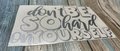Don't Be So Hard on Yourself Silver Vinyl Custom Decal Laptop Cup Auto Window
