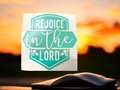 Rejoice in the Lord Custom Decal Laptop Cup Auto Window