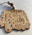 Shine Bright Like a Call Light Nurse Funny Christmas Tree Ornament