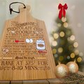 Hot Cocoa Recipe Ornament | Engraved Bamboo Cutting Board | Christmas Hot Chocolate Bar Decor | Cozy Kitchen Gift Idea