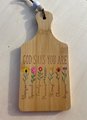 God Says You Are Ornament | Engraved Bamboo Board | Christian Home Decor | Inspirational Gift for Women | Faith Christmas Ornament