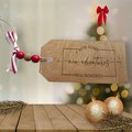 Stained Wooden Tag New Home New Adventures New Memories gift tag