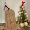 Stained Wooden Tag New Home New Adventures New Memories gift tag