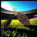 Custom Faux Leather Team Football name keychain, Backpack Tags, Football Bag Tag, Sports team gifts
