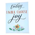 Today I Will Choose Joy Floral Stretched Painted Canvas Decor
