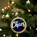Cheerleader Christmas Ornament – Hand-Painted Wooden Cheer Ornament | Cheer Team Gift | Cheer Coach or Athlete Holiday Decor