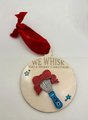 We Whisk You a Merry Christmas Ornament – Hand-Painted Baker Holiday Decor