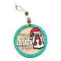 Funny Chicken Christmas Ornaments “Making a List, Chicken It Twice” Farmhouse Holiday Decor | Santa Chicken | Gift for Chicken Lovers