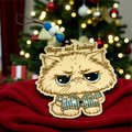 Funny Grouchy Cat Ornament – “Nope Not Today” Pajama Cat Christmas Ornament | Lazy Day Gift | Cute Cat Lover Decor | Handmade Wood Ornament