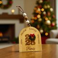 Personalized Family Ornament 2025 – Custom Name Christmas| Engraved Wood Family Keepsake | Rustic Holiday Decor | Custom Wreath Ornament