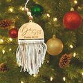 Be Still Psalm 46:10 Ornament – Christian Macrame Ornament w Wooden Engraved Top | Faith Ornament | Religious Gift | Inspirational Decor