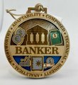 Hand-Painted Banker Christmas Ornament – Wooden Finance Holiday Decor