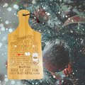 Chocolate Chip Cookie Recipe Ornament | Engraved Bamboo Cutting Board | Christmas Kitchen Decor | Baker Gift Idea | Rustic Holiday Ornament